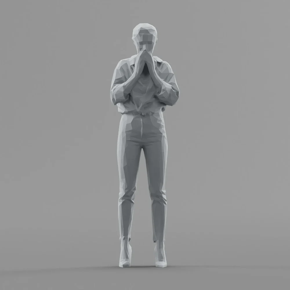 Lowpoly Female Standing