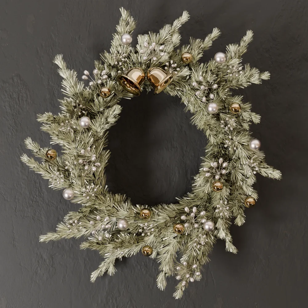 Sj-White Flower Wreath