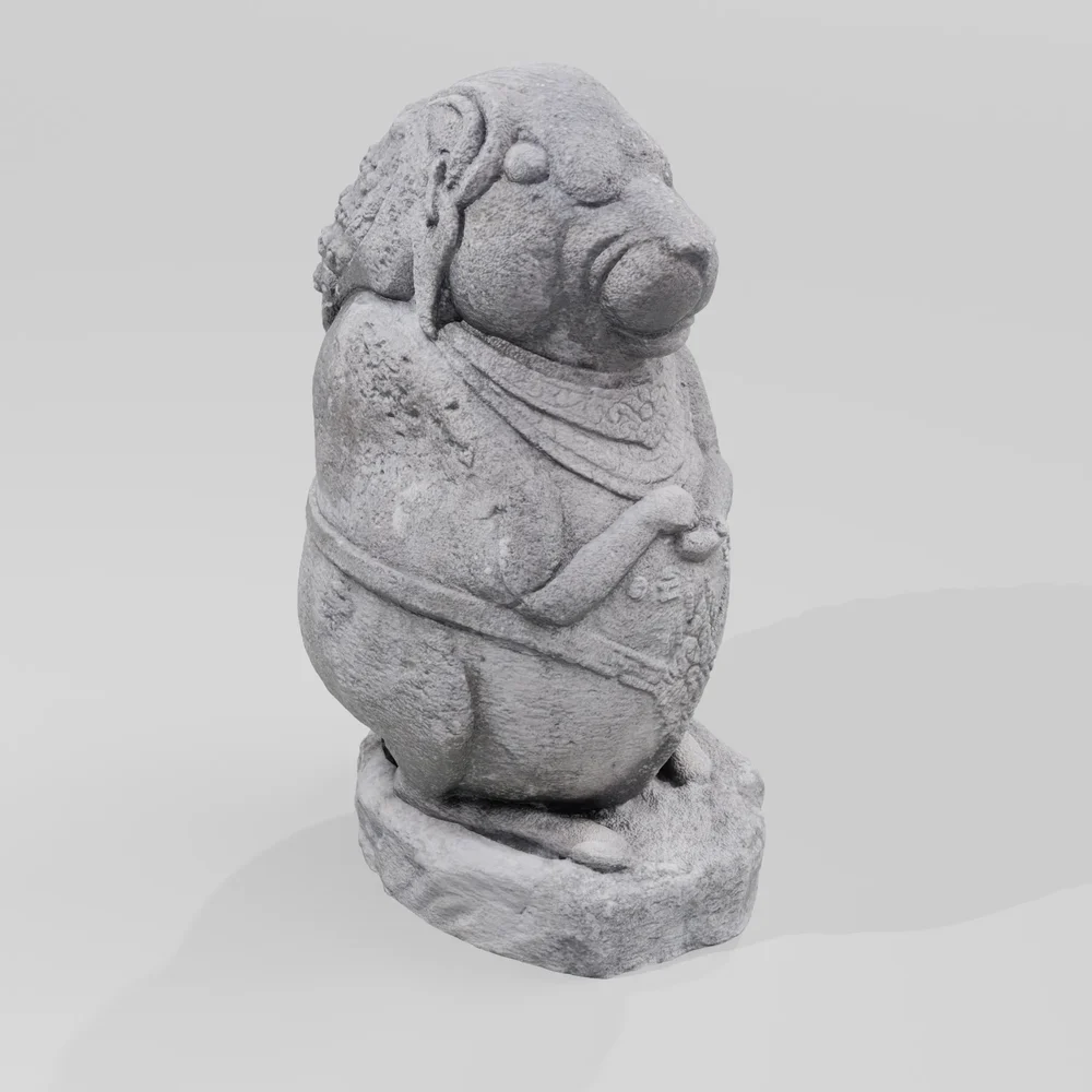 Chubby Lion Rock Statuette