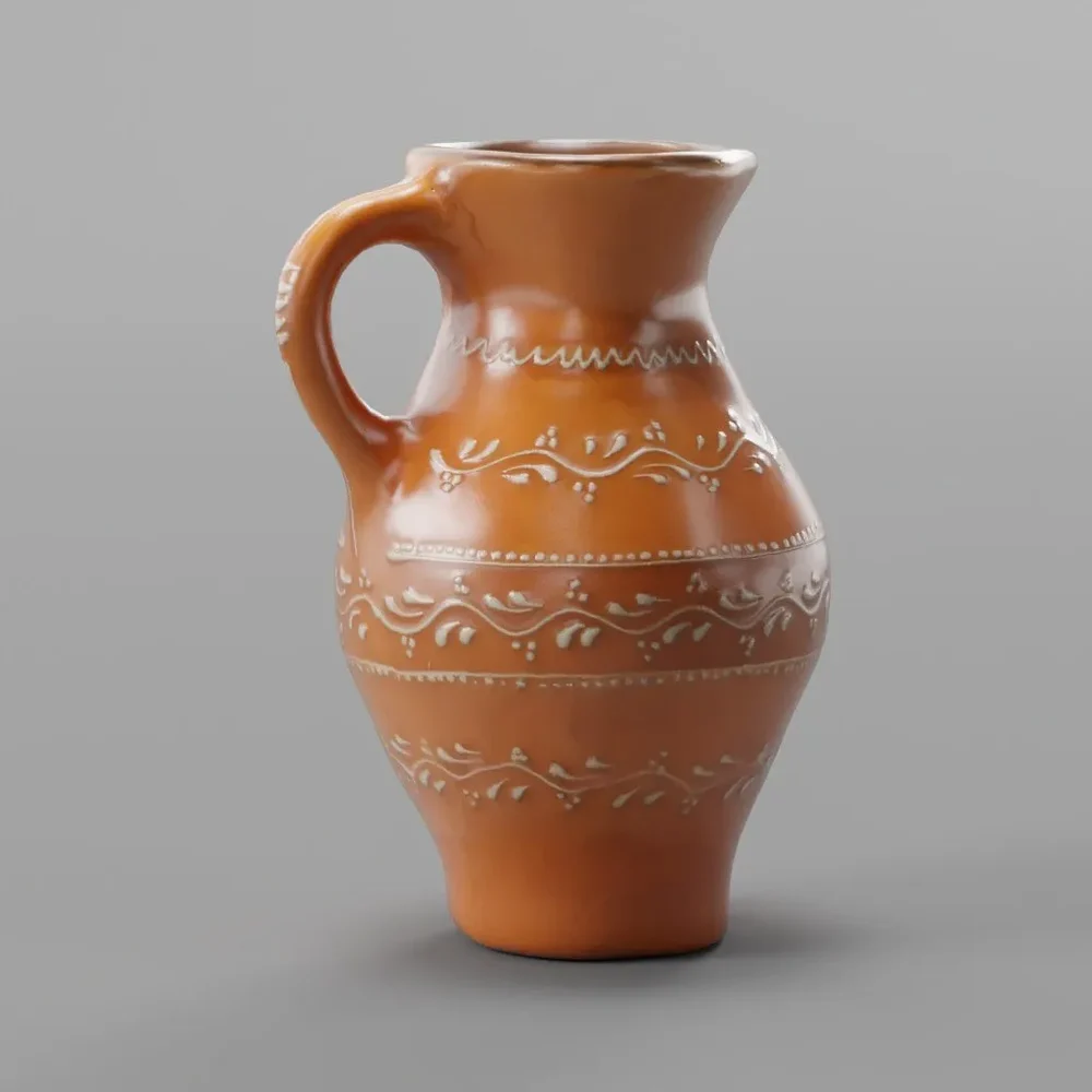 Terracotta Jug 3d Scan