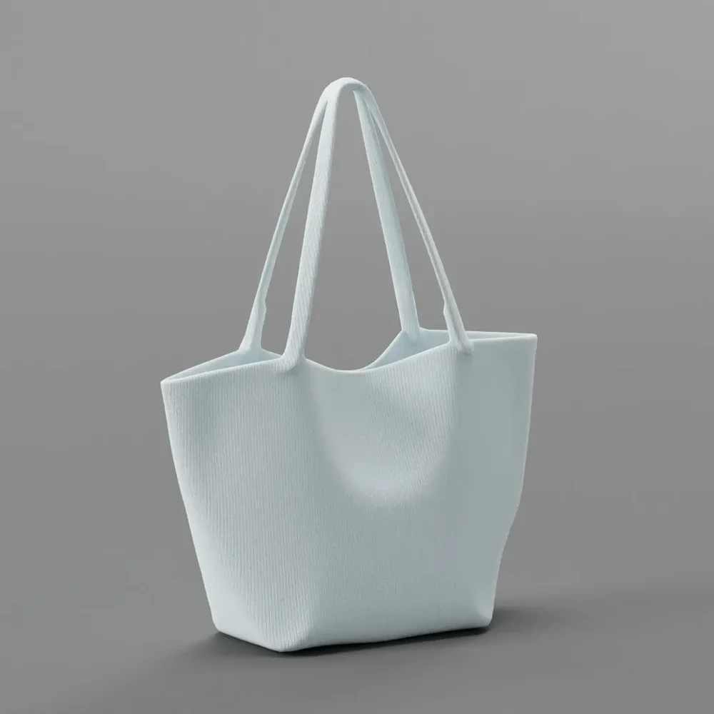 White Fabric Tote
