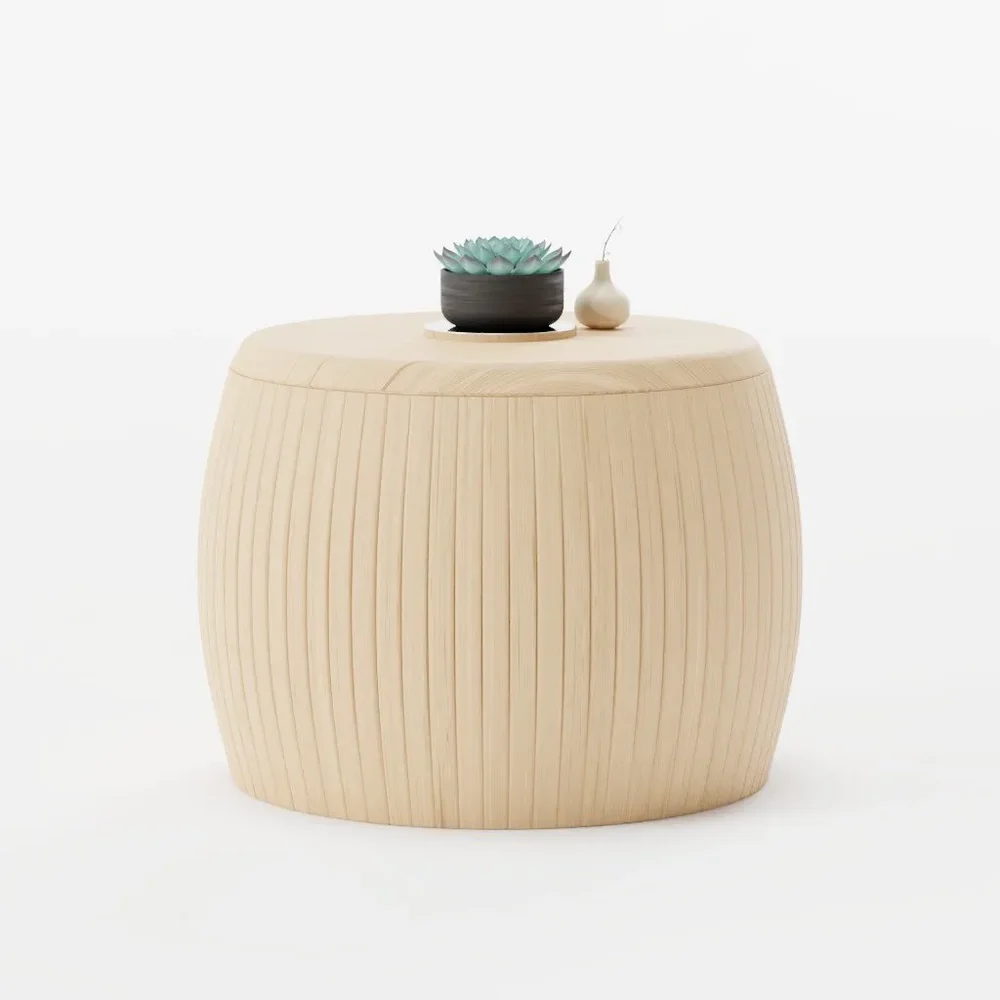Round Table With Succulent
