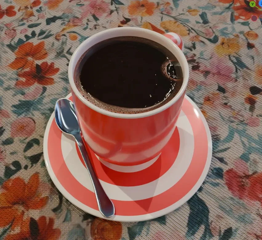 Red Coffee Set