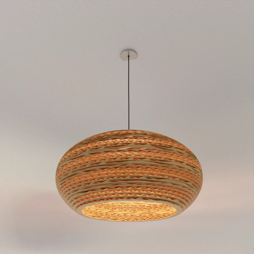 Cardboard Light Fixture Large