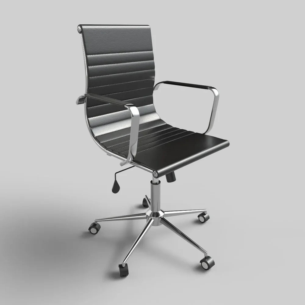 Office Chair Black Leather