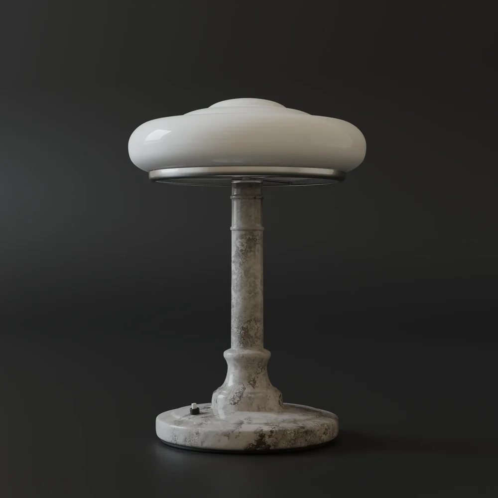 Table Lamp Made Of Marble