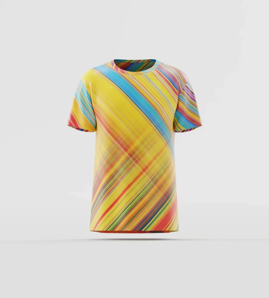 Radiant Diagonal Stripe T-Shirt