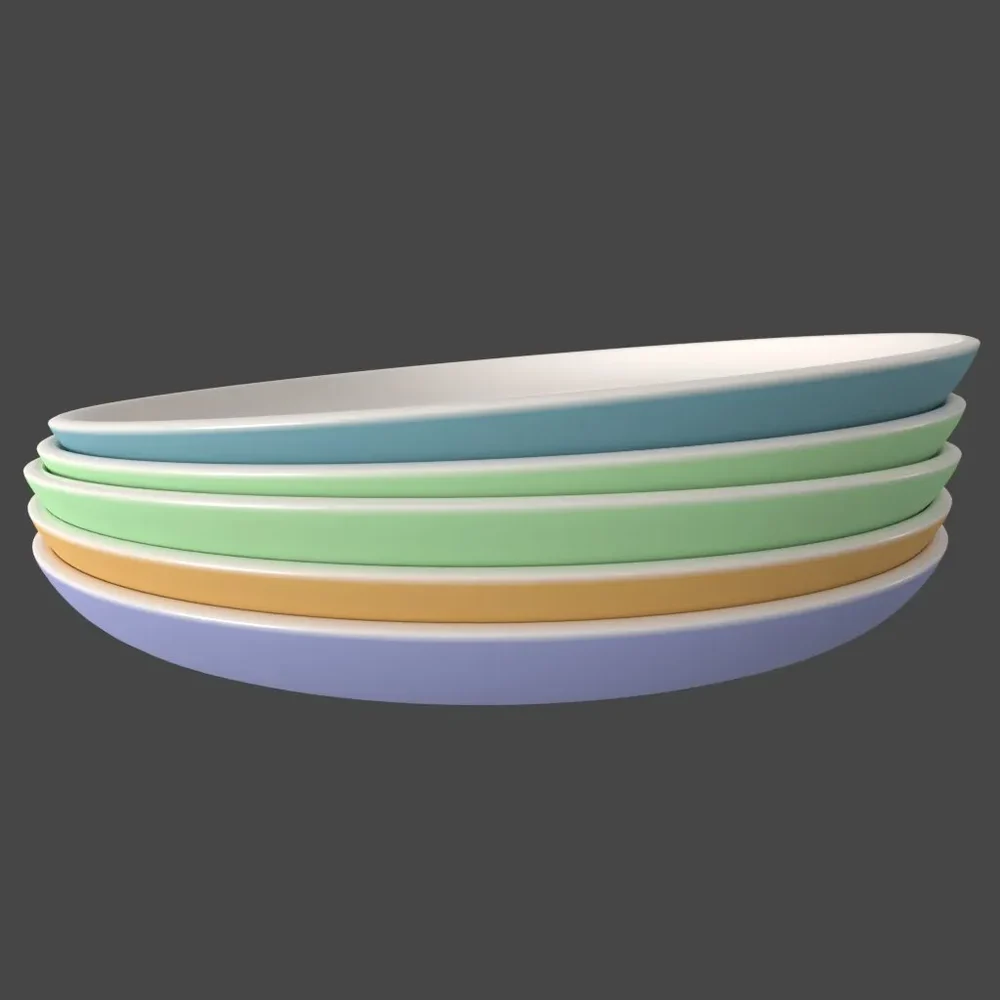 Ceramic Plates Stacked