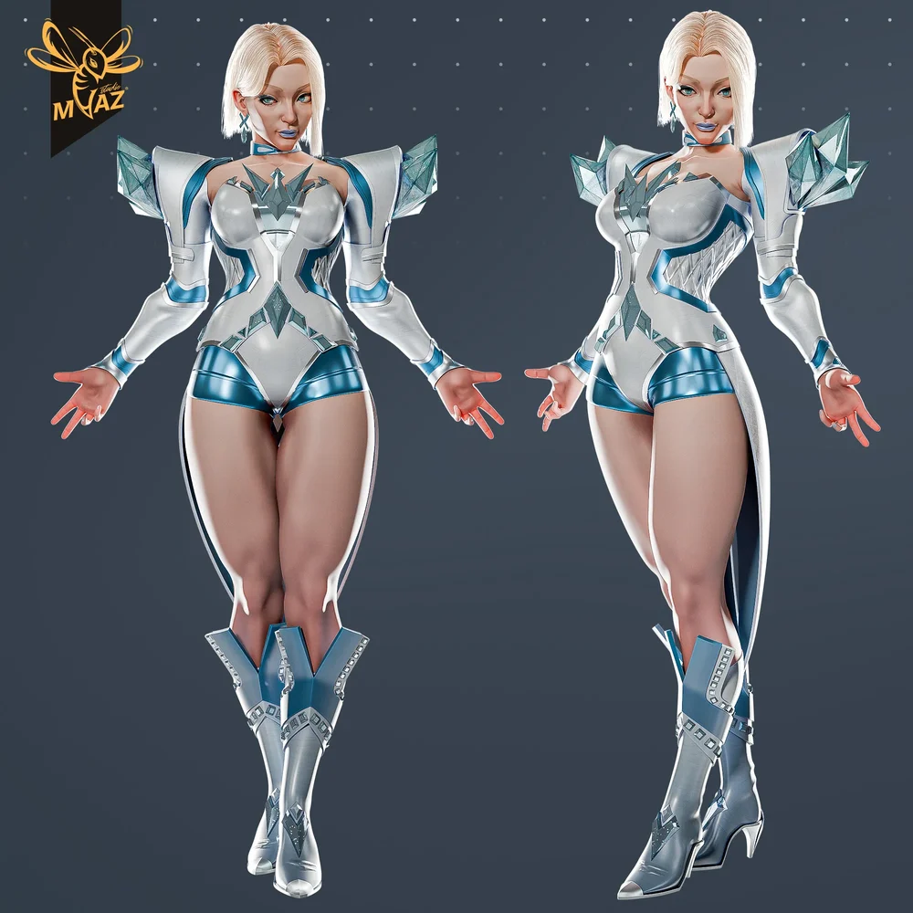 Emma Frost Marvel Rivals 3d Model