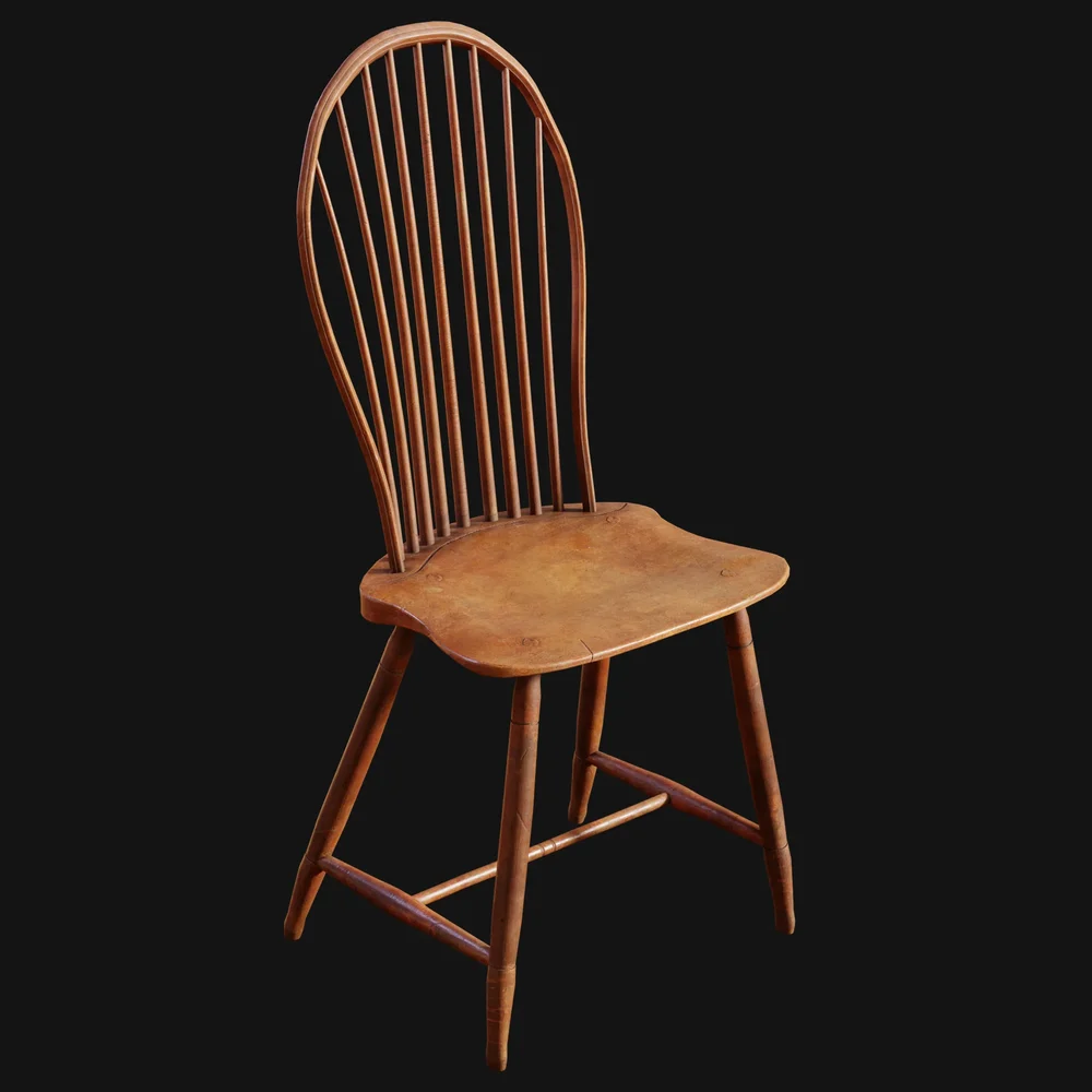 Antique Windsor Bow-Back Chair
