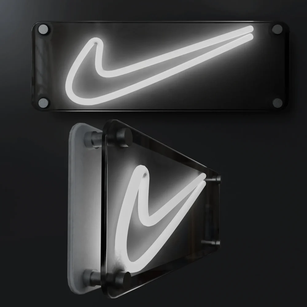 Neon Glass Sign