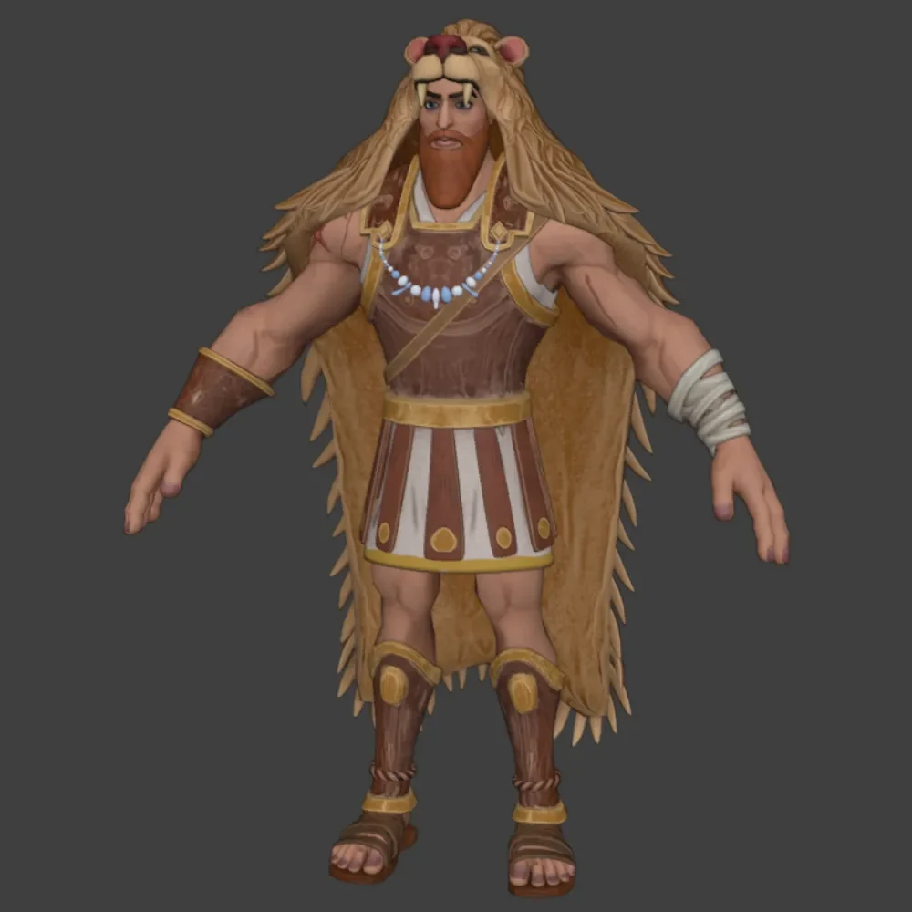 Heroic Stylized Hercules Rigged
