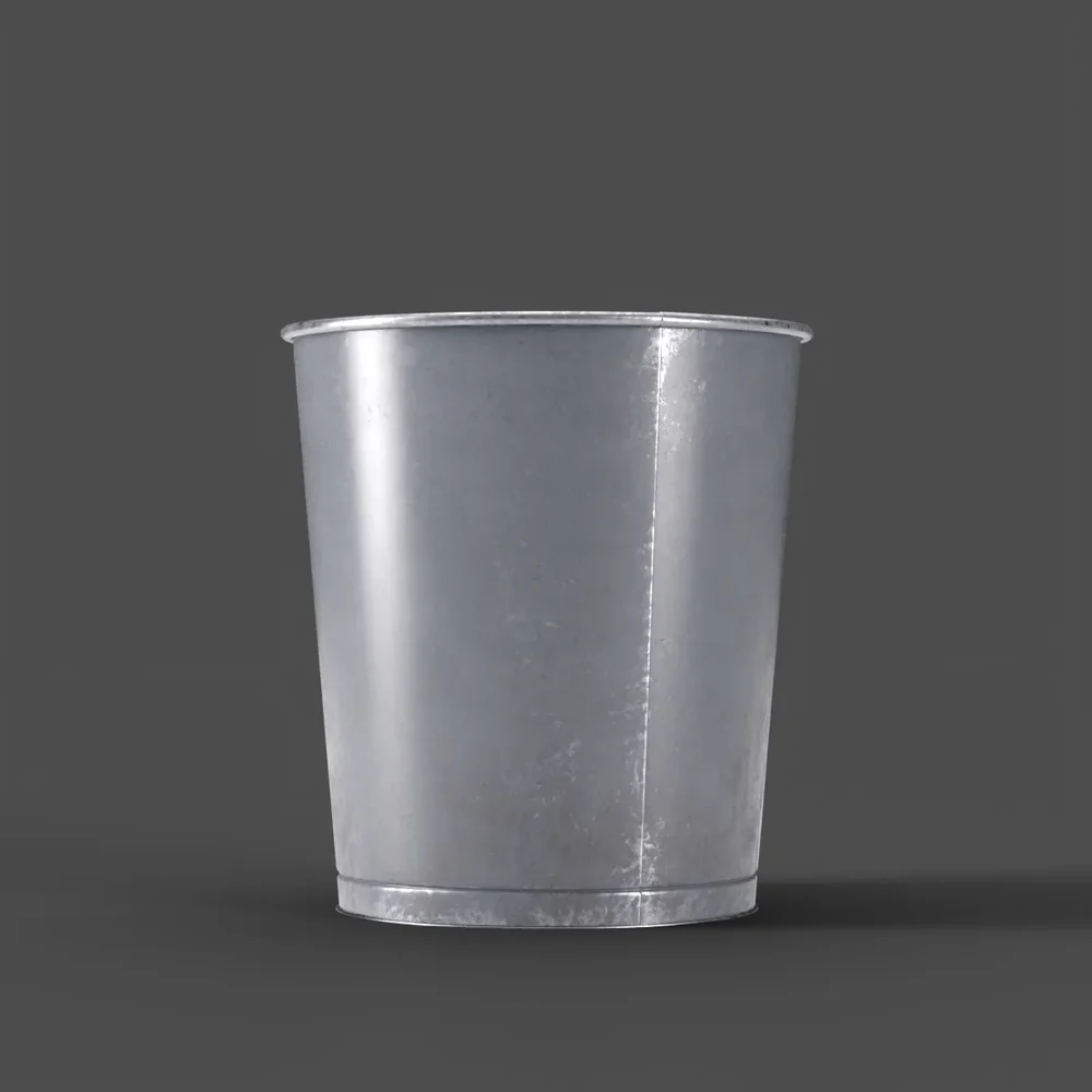 Metal Office Trash Can