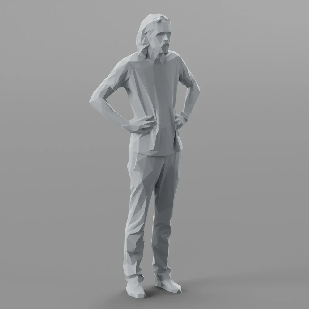 Lowpoly Male Standing