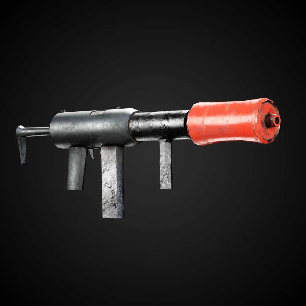 Apocalyptic Game-Ready Guns + 4k Textures | Blenderkit Series