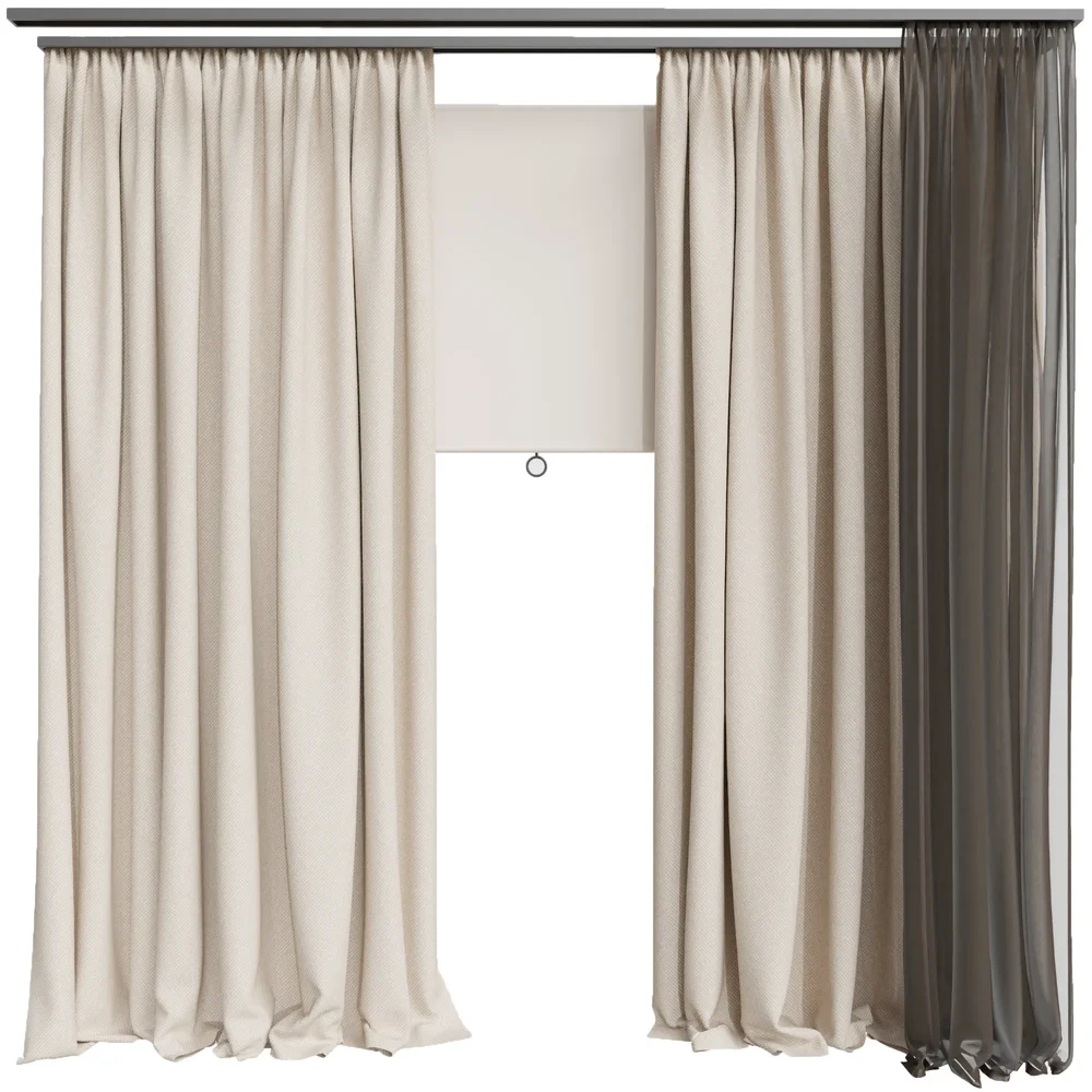 Bedroom Linen Curtain