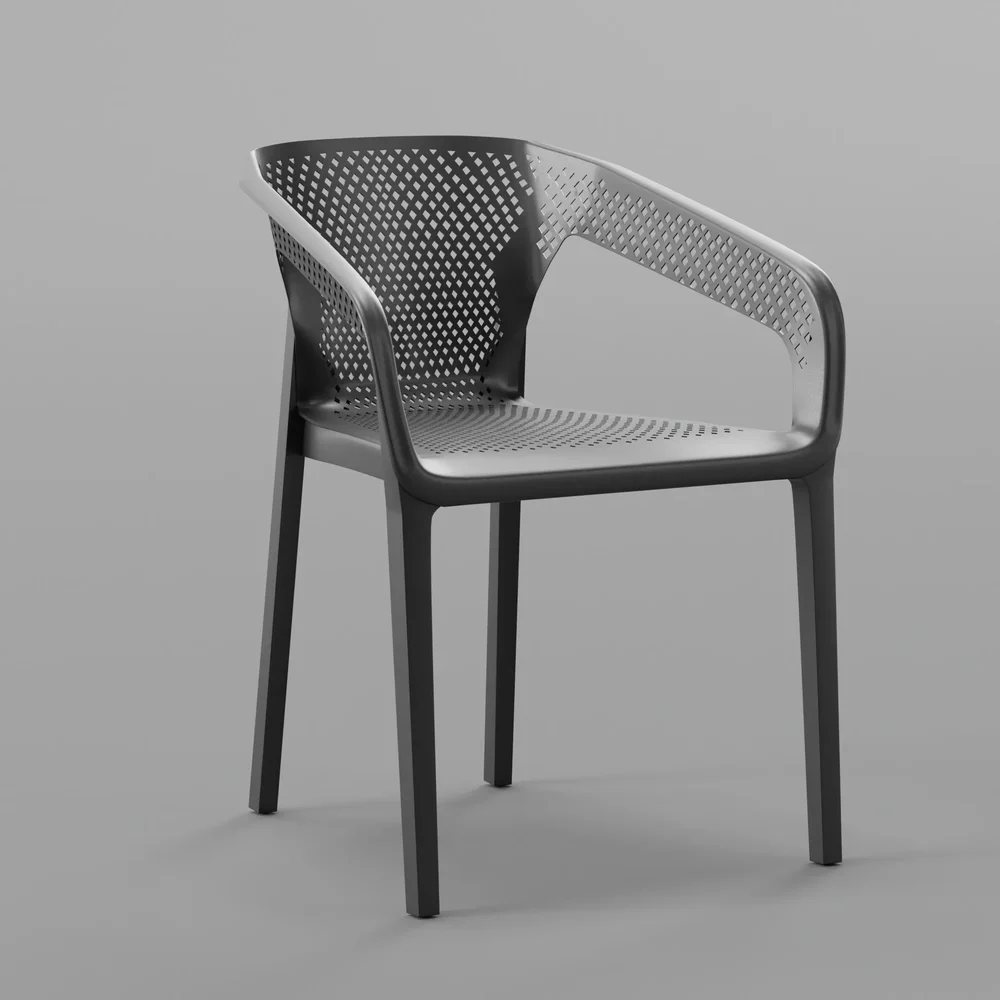 Plastic Chair Grey.