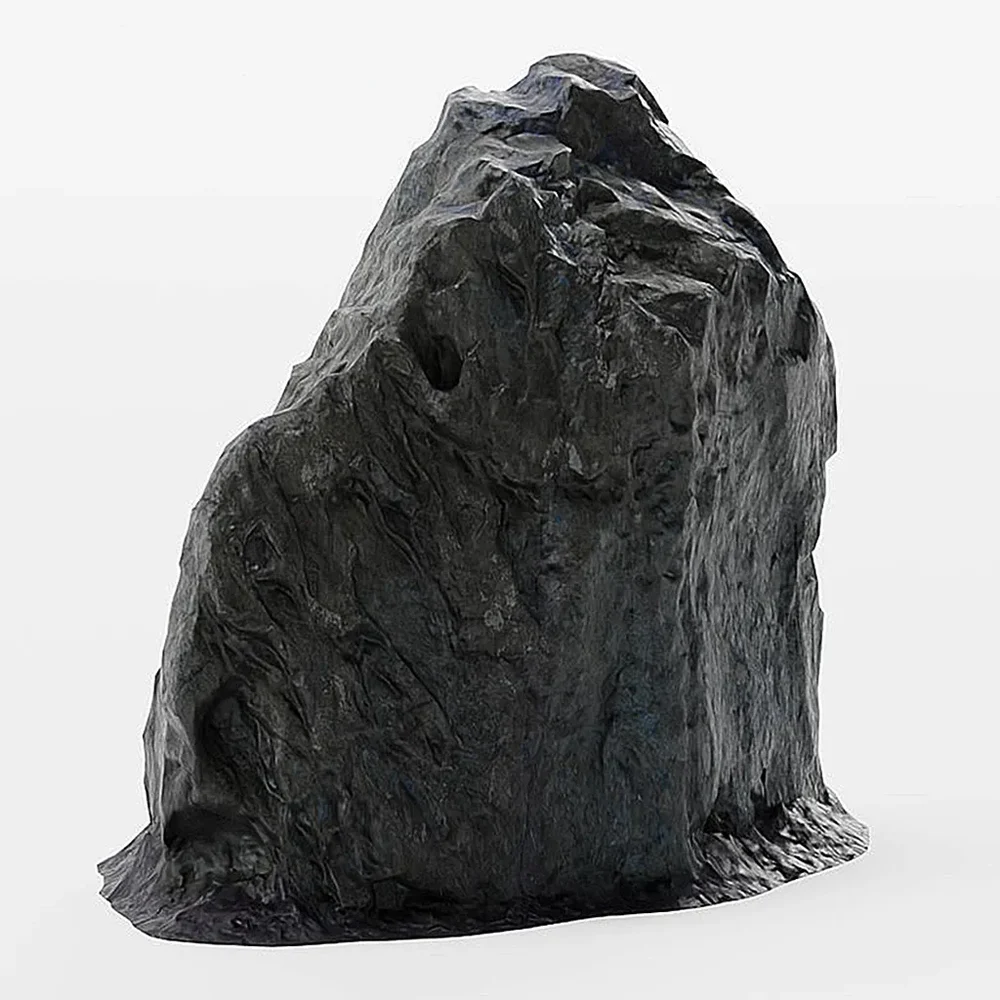 Stone Boulder Rock Black
