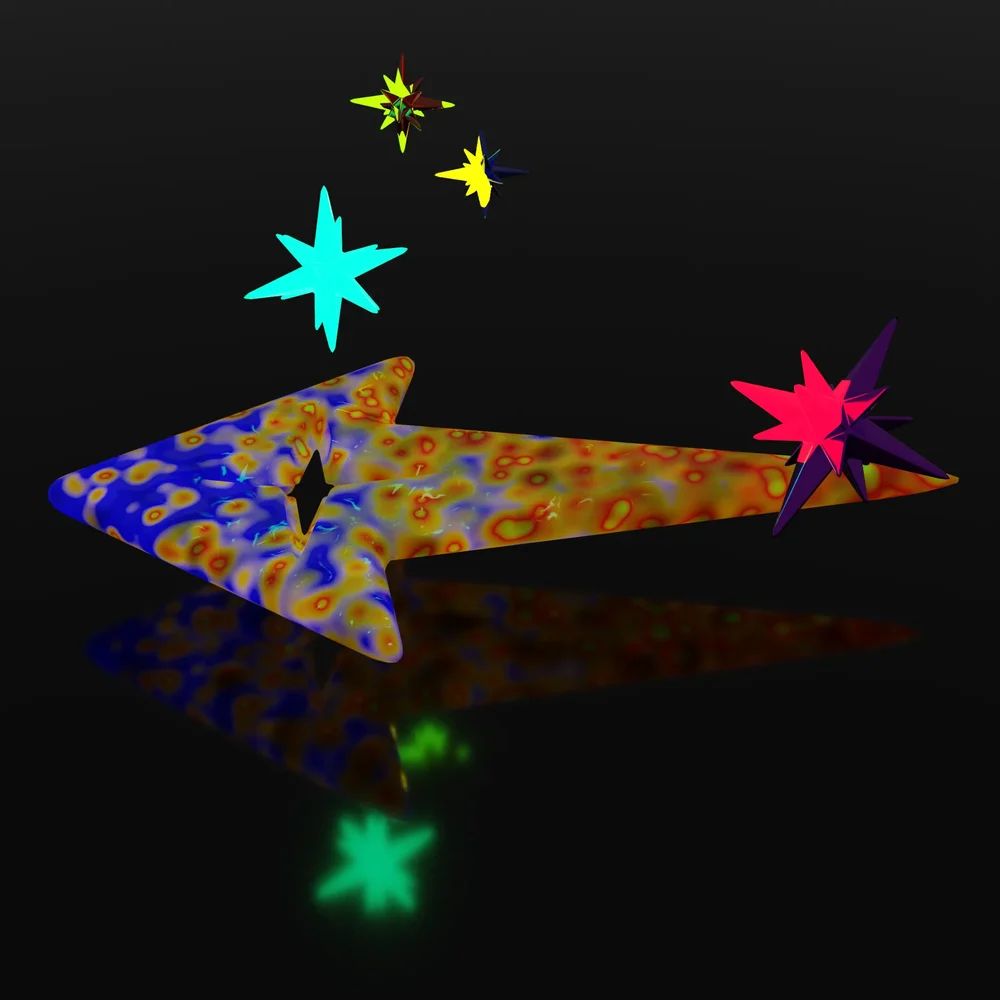 Colorful Glowing Arrow 14