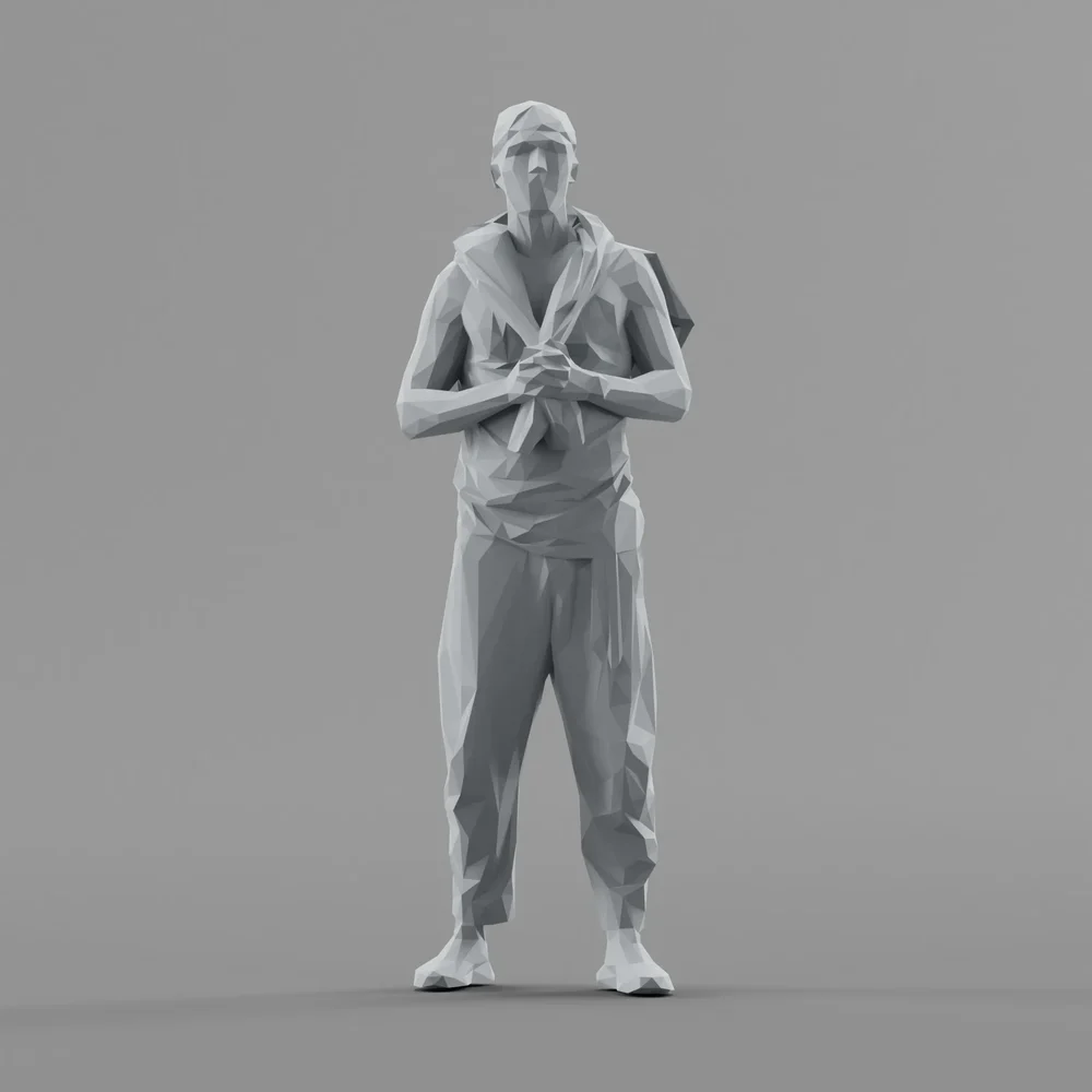 Lowpoly Male Standing
