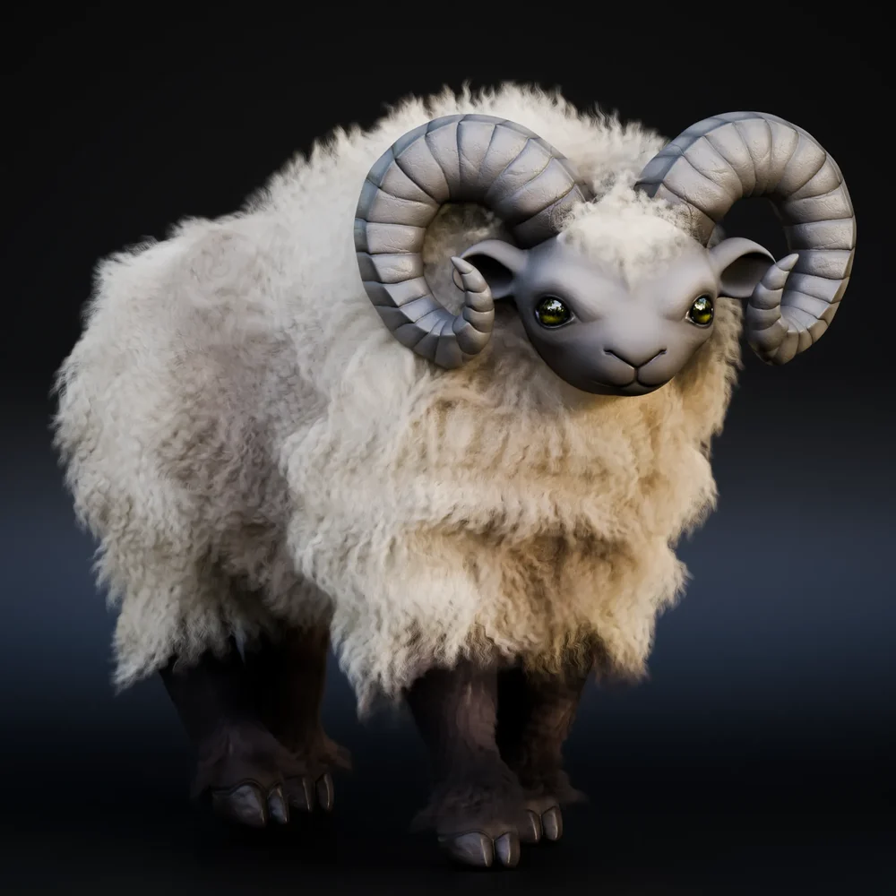 Giant Mountain Sheep (Rigged)
