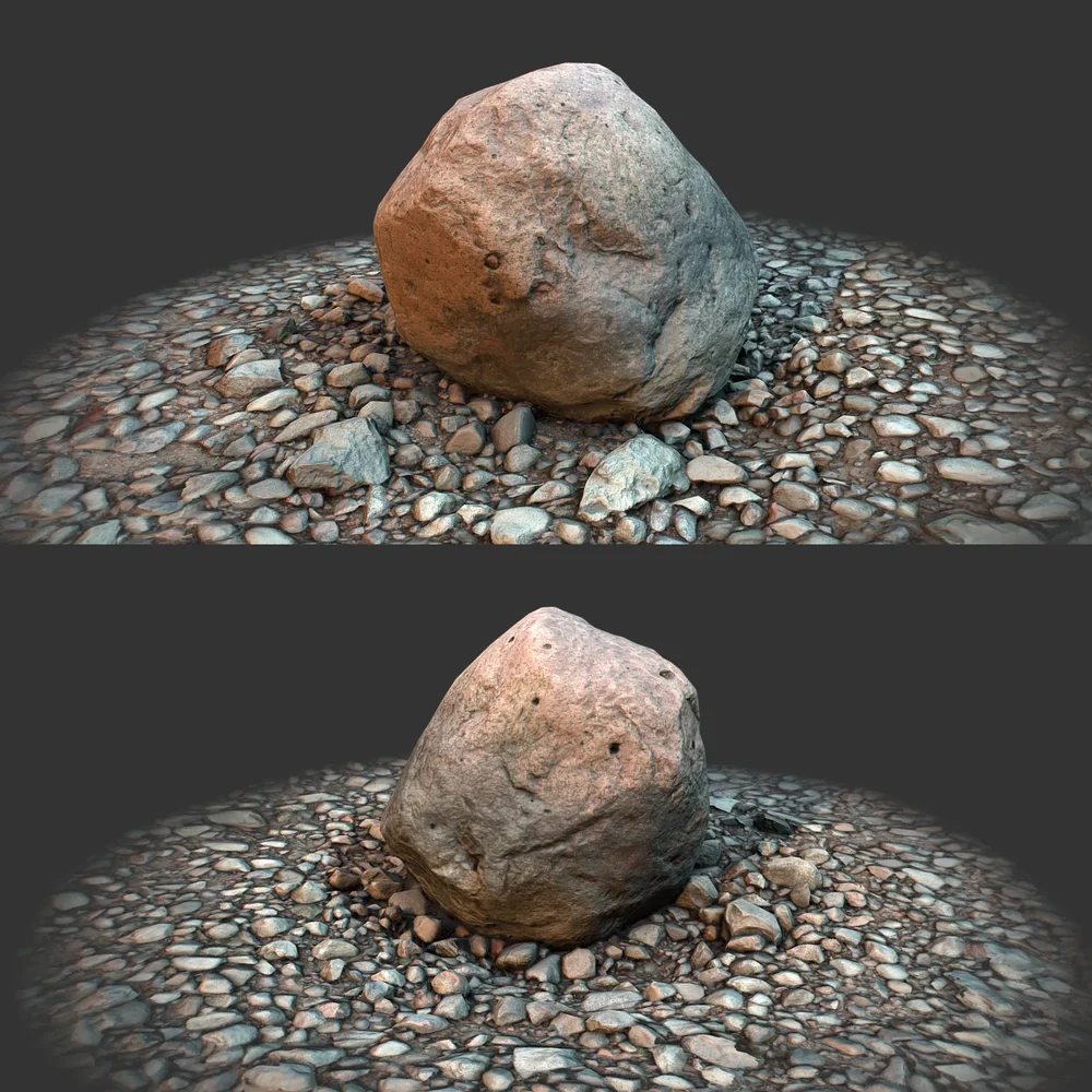 Boulder On Ground