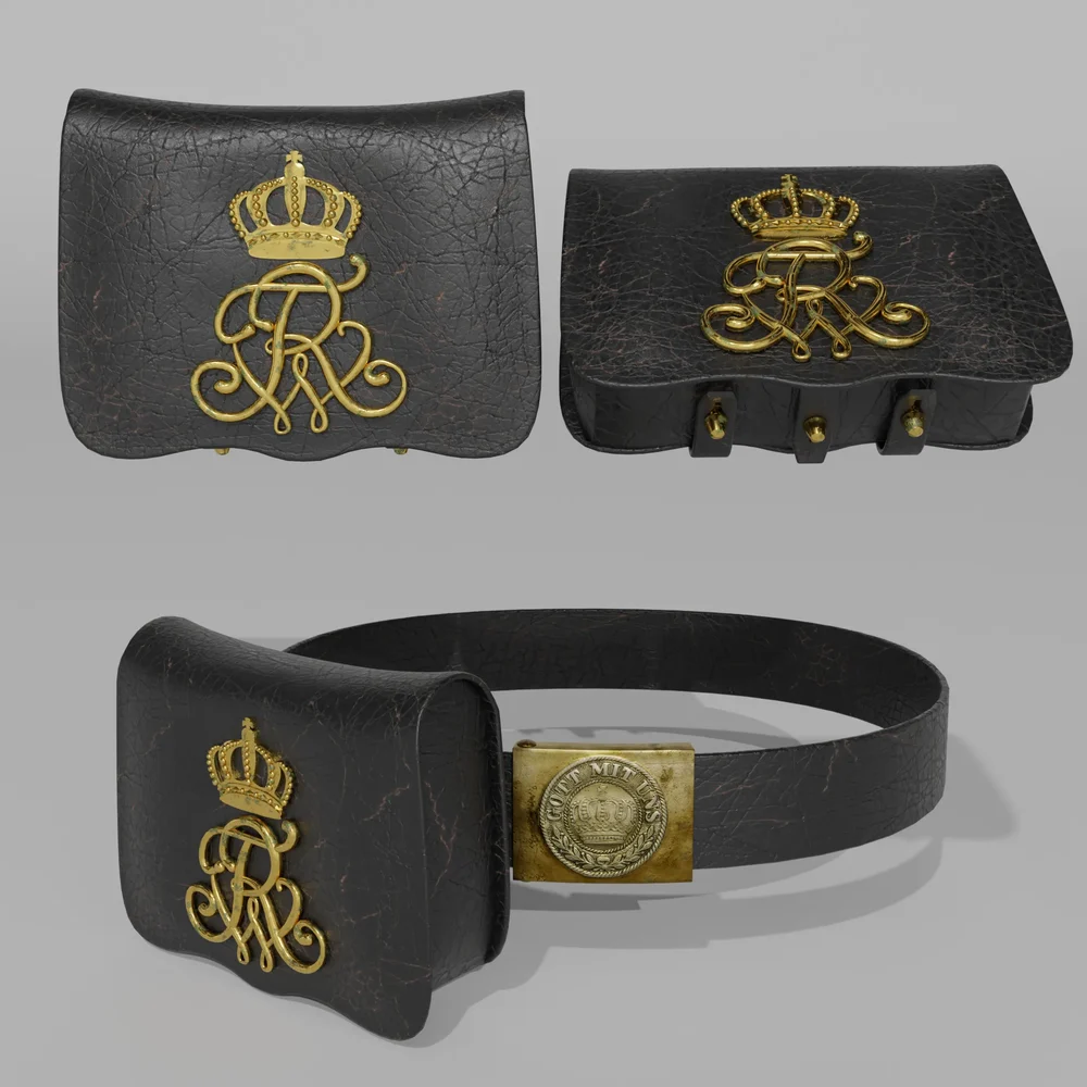 Cartridge Box Belt Buckle Prussia 1814