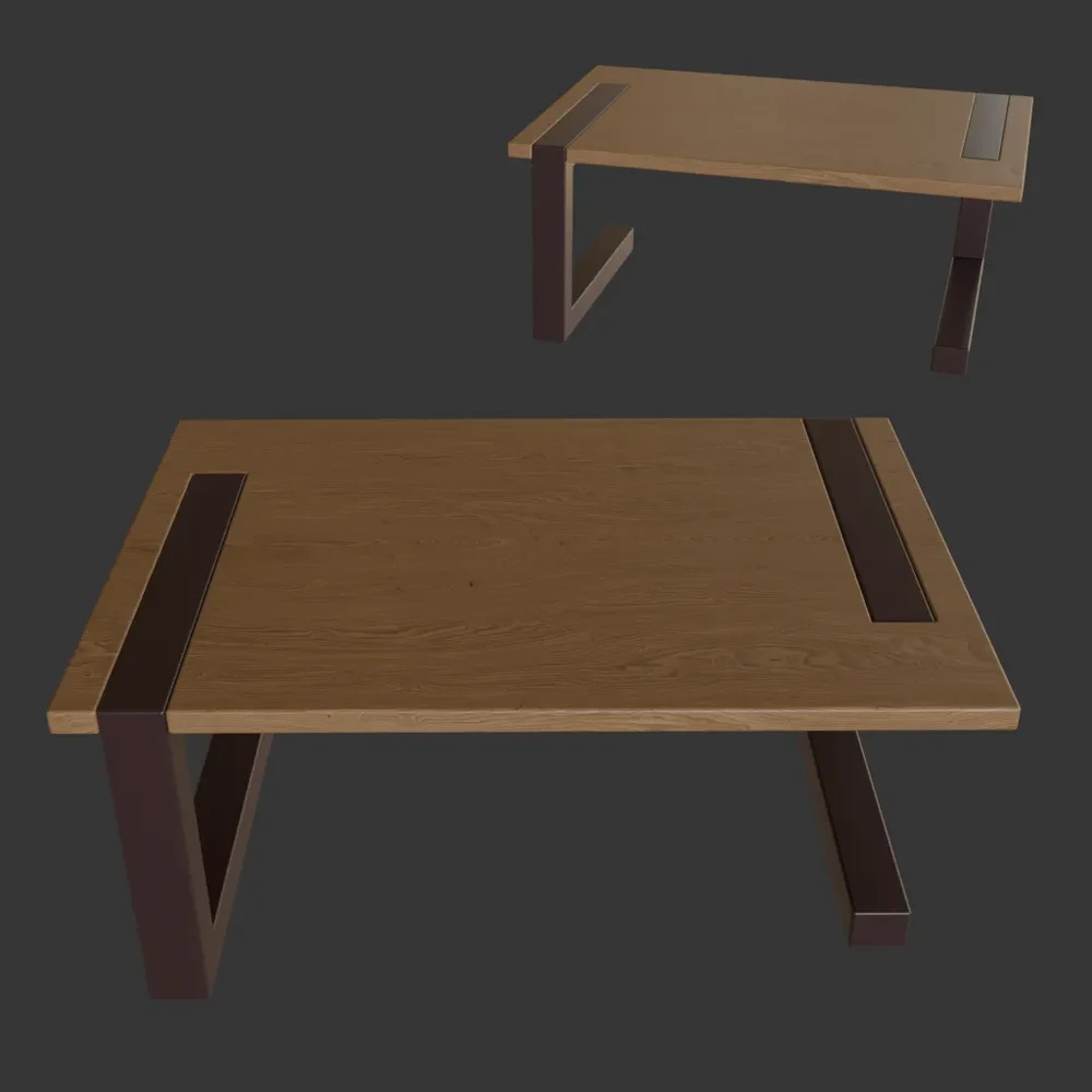 Cantilever Wooden Table