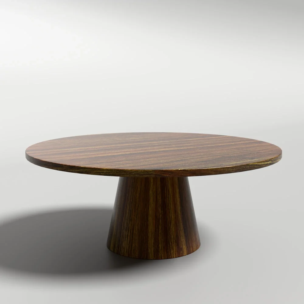 Finnley Round Coffee Table, Walnut