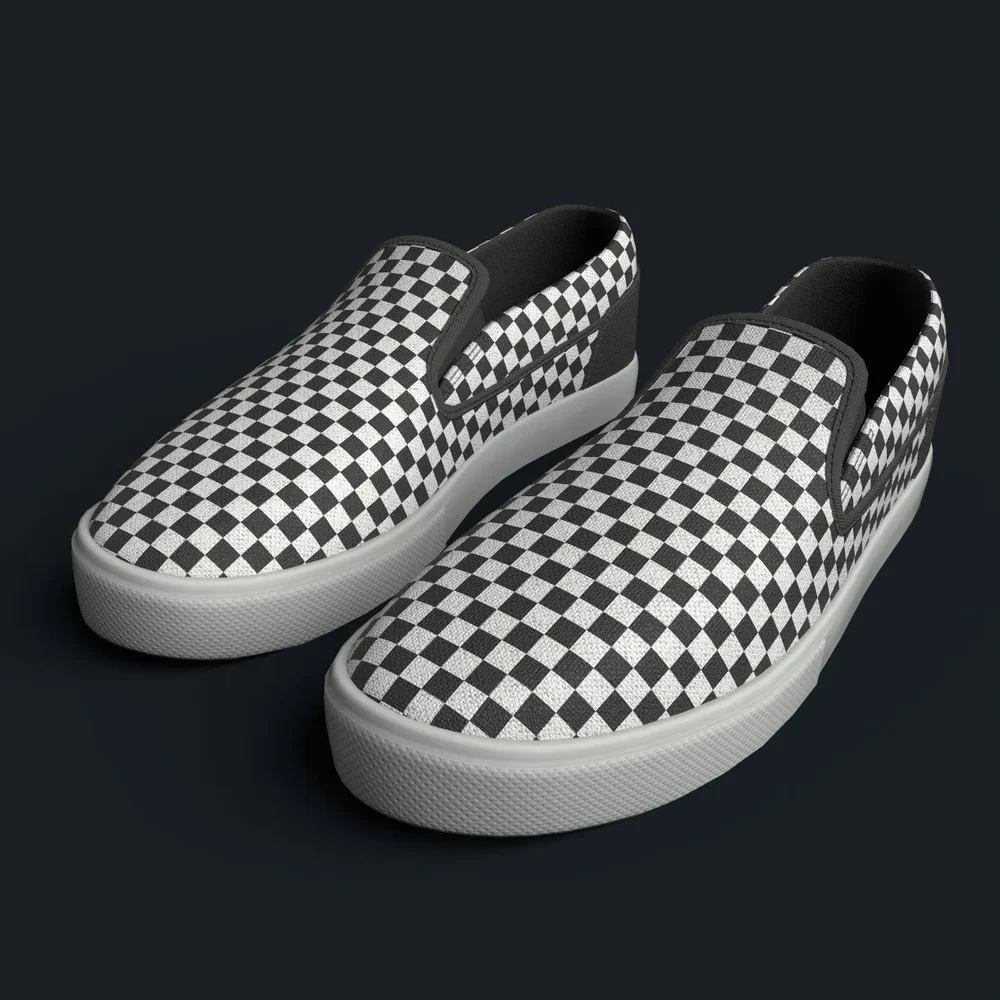 Checkered Slip-On Sneaker