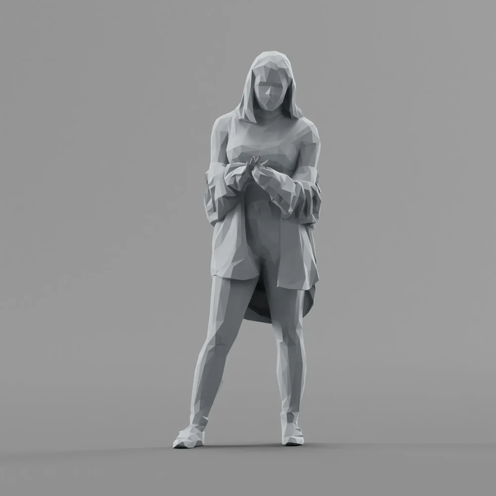 Lowpoly Female Standing
