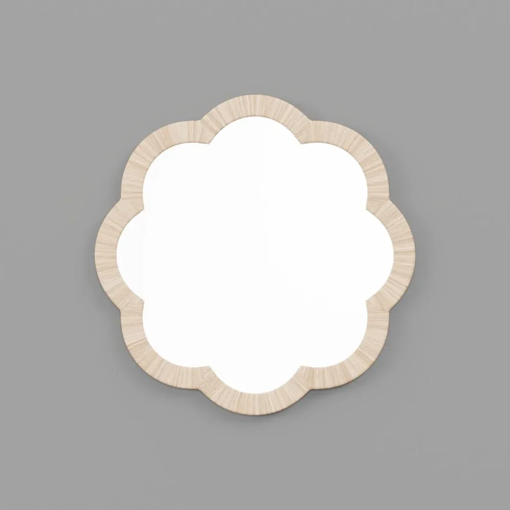 Cane Wavy Wall Mirror