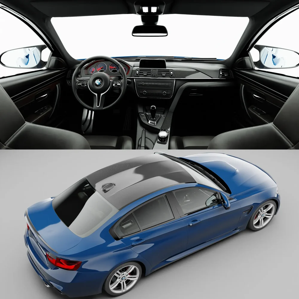 Bmw M3 Sedan 2015(Rigged)