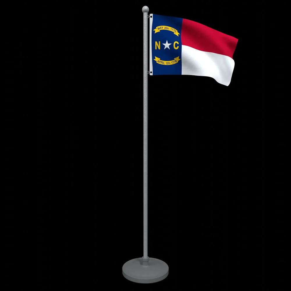 Animated Flag Of North Carolina State