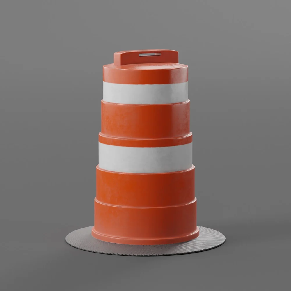 Construction Road Barrel