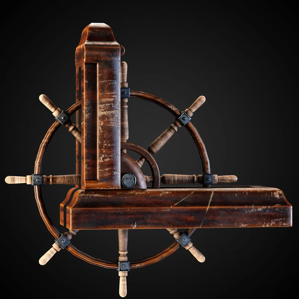 Mechanical Lever Game-Ready + 4k Textures | Blenderkit Series
