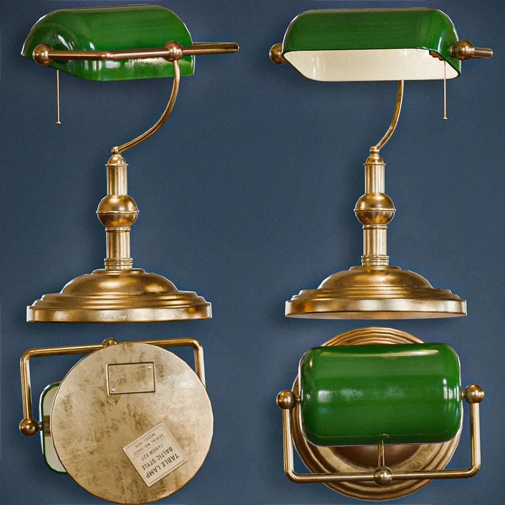 Vintage Banker’S Lamp