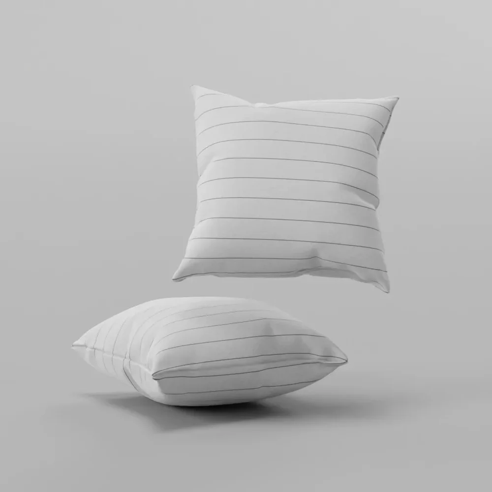 Cushion With Checker Fabrik