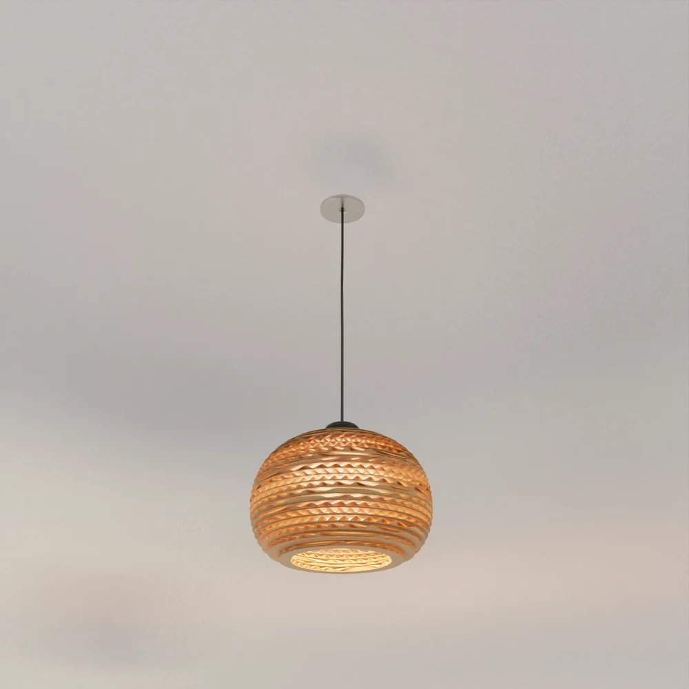Cardboard Light Fixture Small