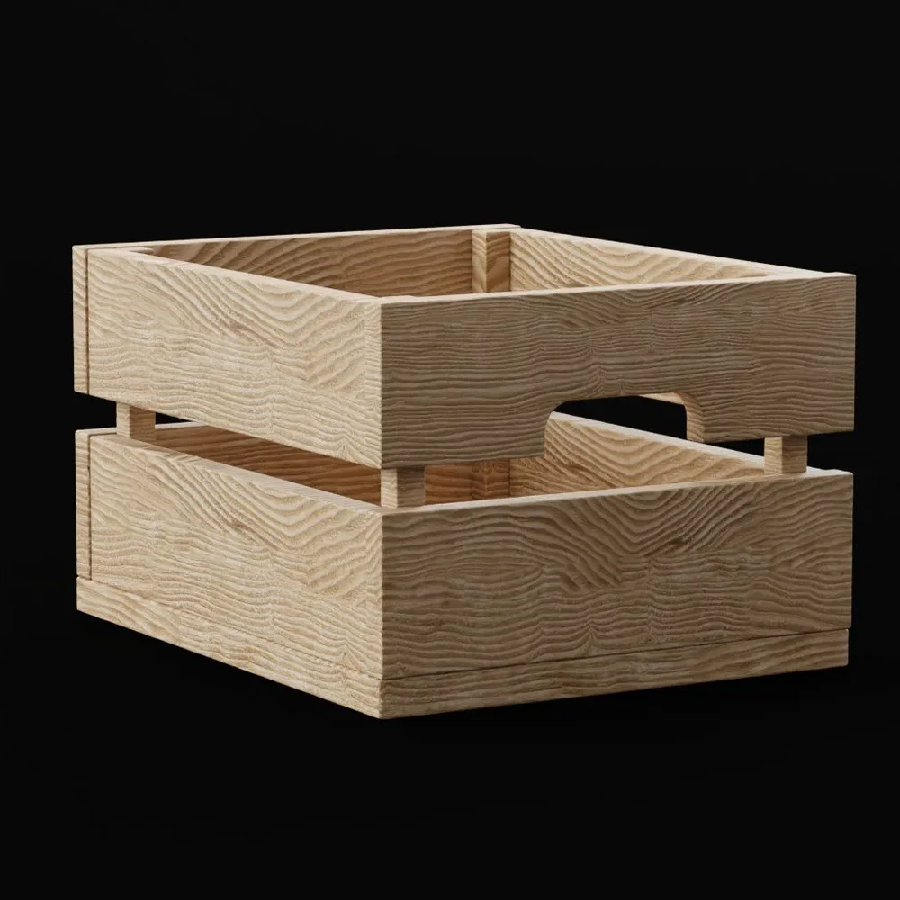Wooden Crate Storage Box