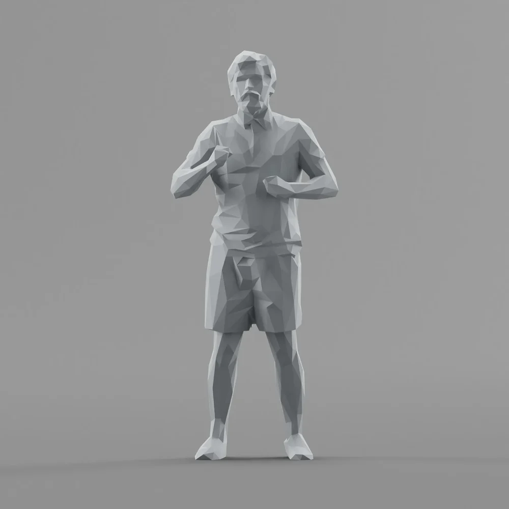 Lowpoly Male Standing