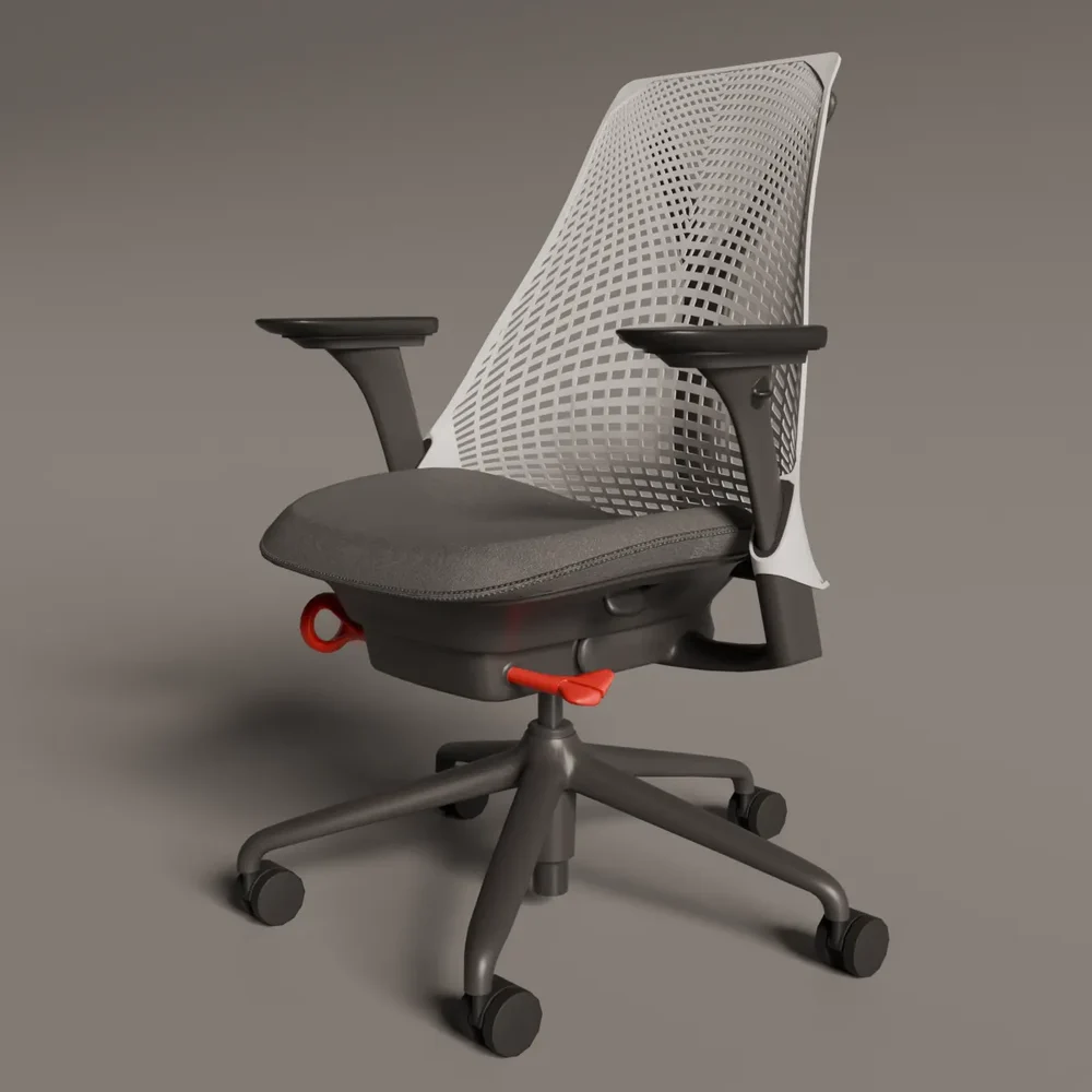 Gaming Chair Hm Sayl Studio White - Red