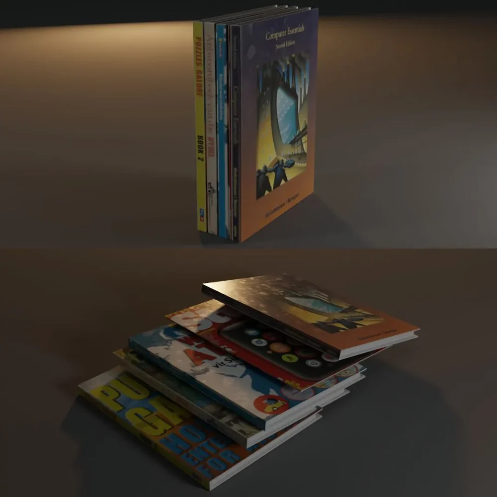 Textured Book Stack (Large)
