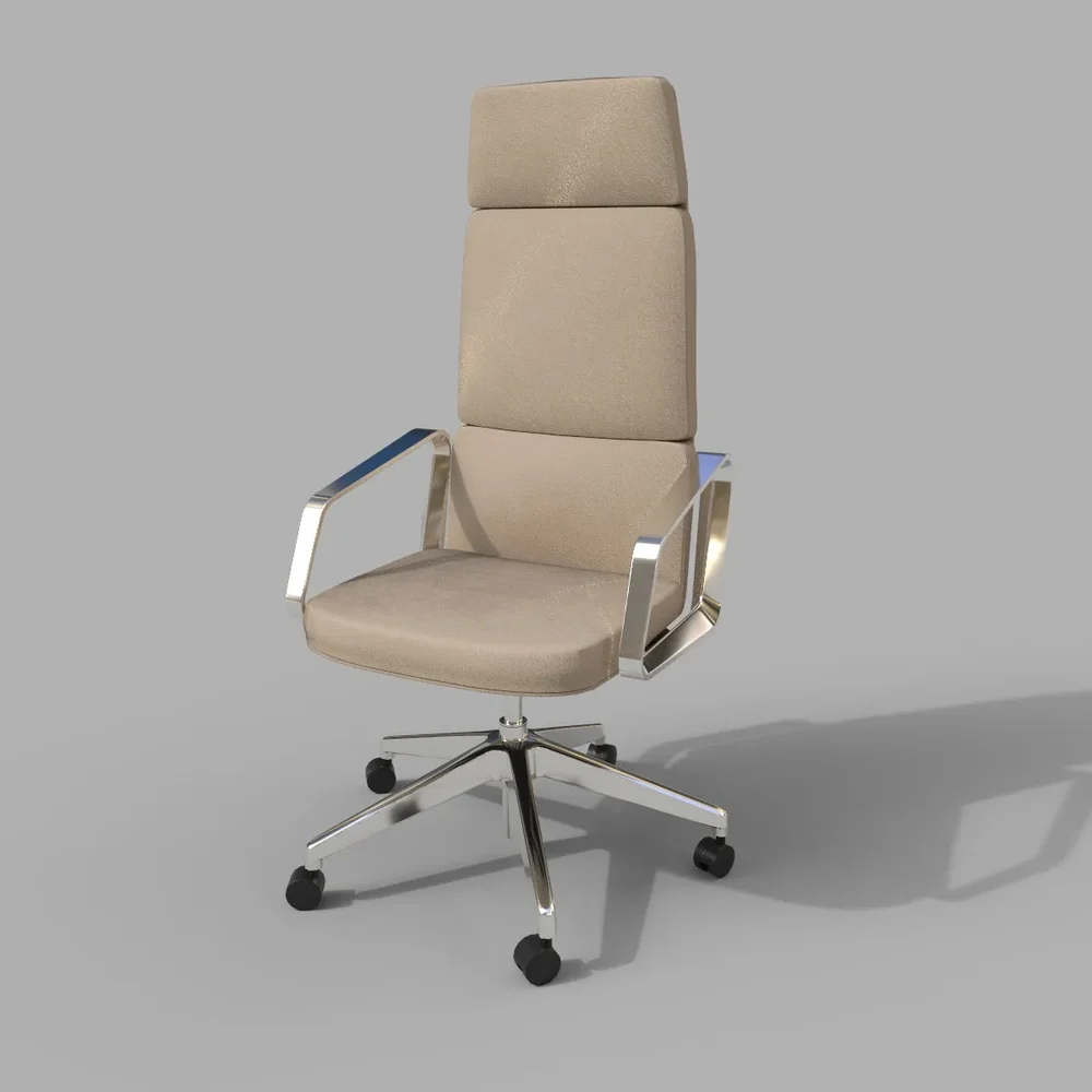 Las Lead High Chair Biege Velour
