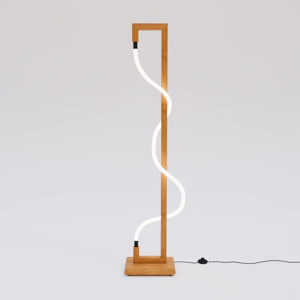 Wooden Floor Lamp