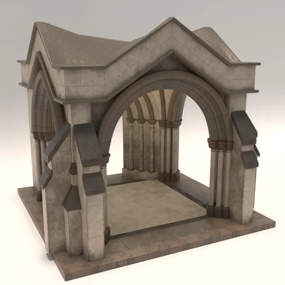 Gothic Cathedral Entrance