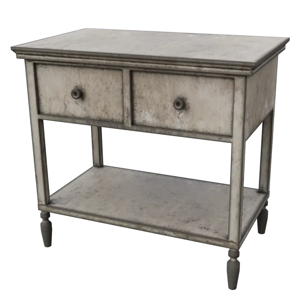 Old White Table