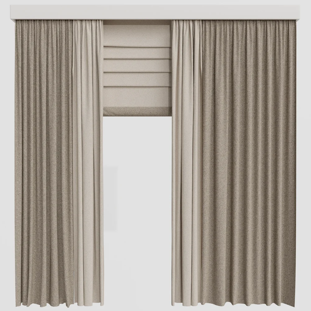 Gd Roman And Cotton Curtain