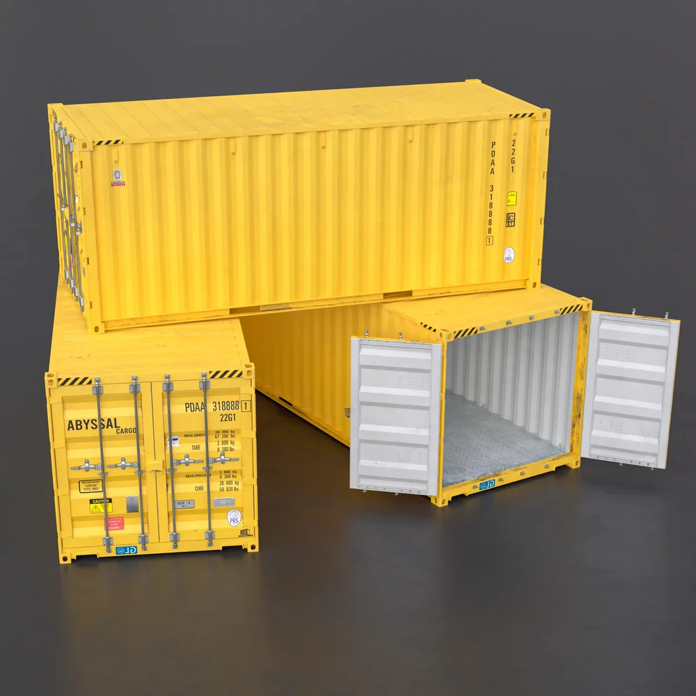 20ft Cargo Container(Light Yellow)
