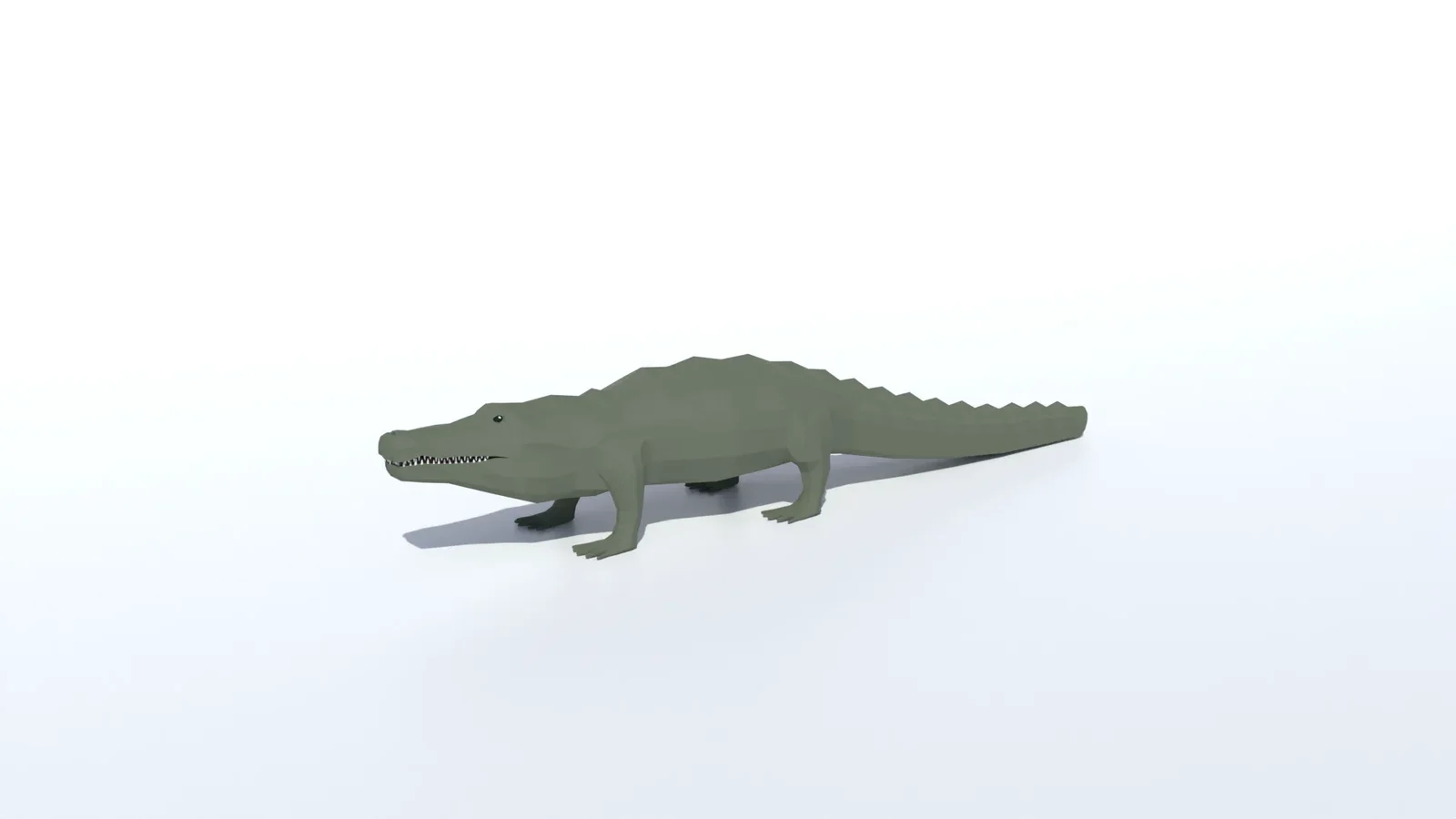 model: Low Poly Crocodile